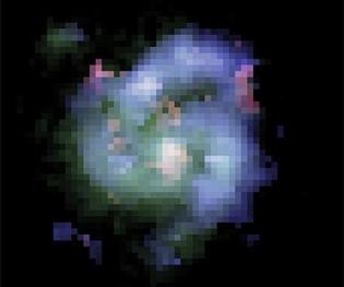 galaxie BX442 vue par Hubble