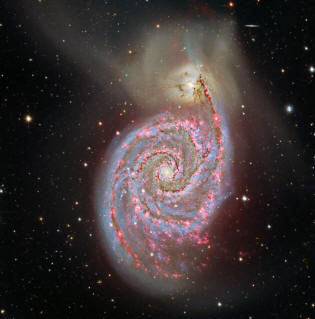 La galaxia espiral M51, o NGC 5194