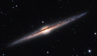 the disk of the galaxy NGC 4565 or galaxy of the needle