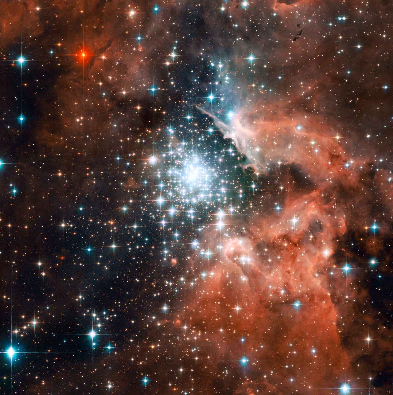 Nebulosa NGC 3603, cúmulo de estrellas — Astronoo