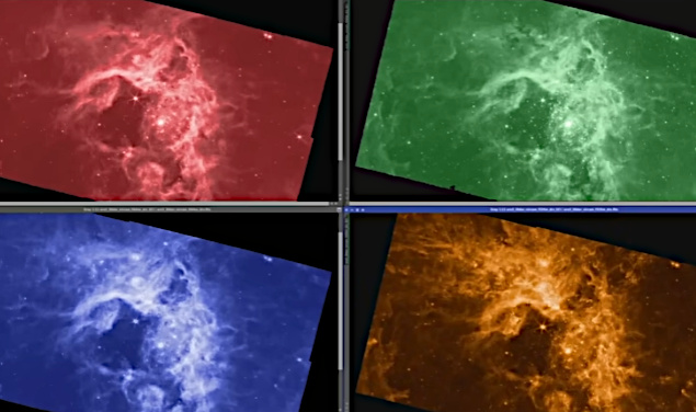 Como ver imagens infravermelhas do JWST?
