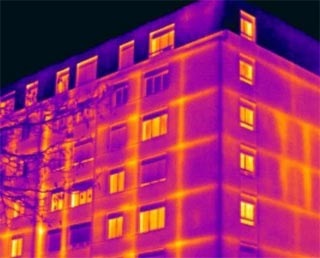 Energy audit using infrared