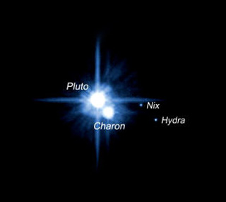 Plutão, Caronte, Nix e Hydra