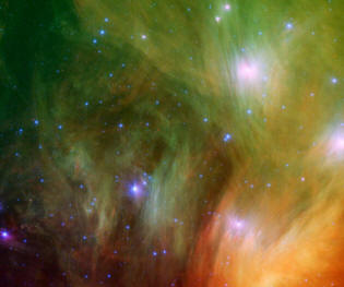 La nebulosa de las Pléyades o Siete Hermanas