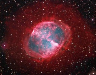 Dumbell Nebula planetary or M57