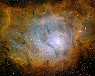 lagoon nebula or NGC 6523 or M8
