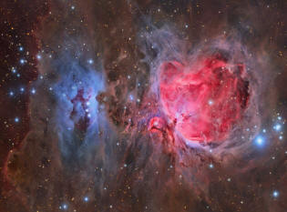 Nebulosas de Orion M42, M43 e NGC 1977