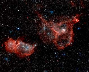 nébuleuses du Coeur et de l'Ame, IC 1805 IC 1848