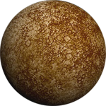 Mercúrio : diâmetro 4 880 km