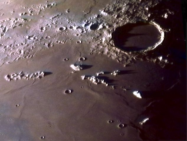 Mesure du diamètre de la Lune et du cratère 