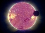 Transit of the Moon in front of the Sun