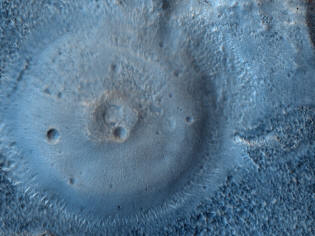 vulcão de lama em Marte