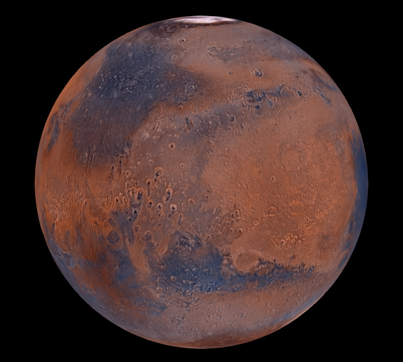 Caractéristiques remarquables de la planète Mars