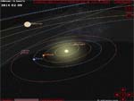 Simulator, the revolution of the planets around the Sun