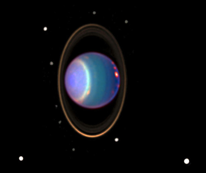Caractéristiques remarquables de la planète Uranus