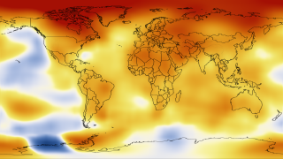 Global temperature between 2008 and 2012
