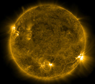 equinócio, a imagem do sol de 22 setembro de 2010