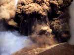 Disaster of great eruption