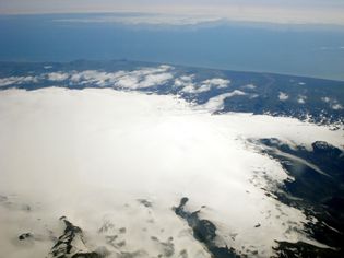 Katla volcán en Islandia, uno de los volcanes más peligrosos del mundo
