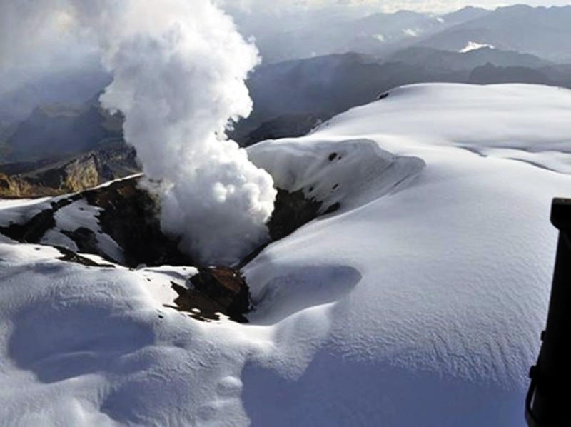 El volcán Nevado del Ruíz